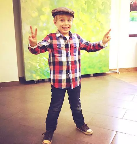 儿子Polina Gagarina已经六岁了。照片：个人档案。