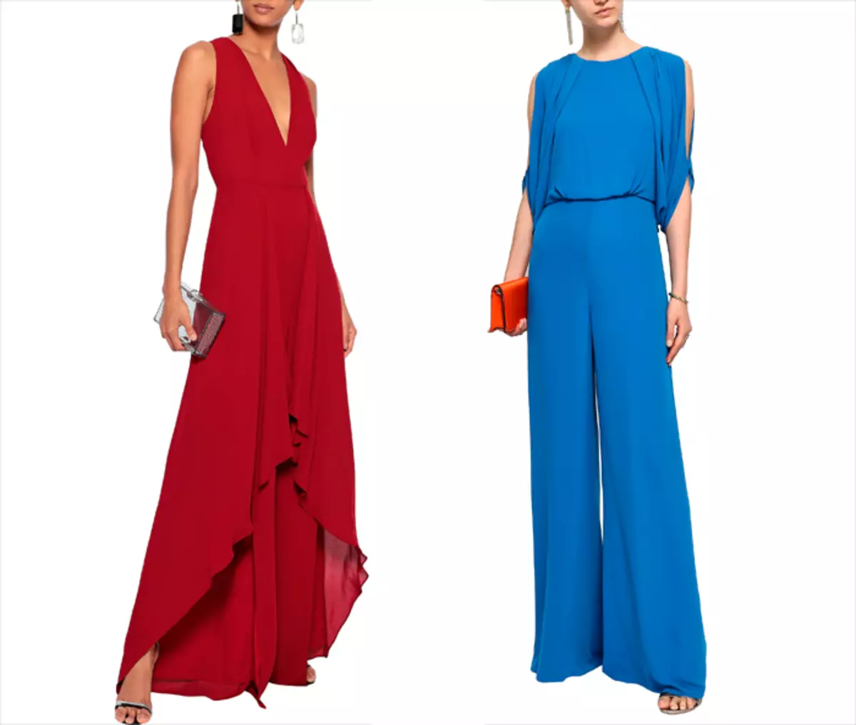 Jumpsuit شبانه یا دقیق نیز در شب سال نو مربوط می شود