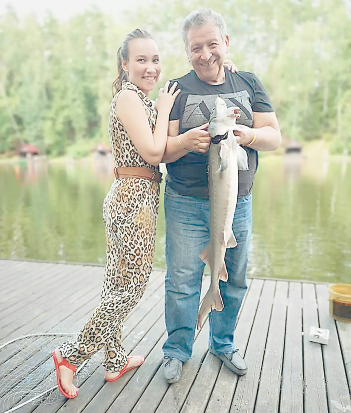 Catherine és Boris egyesíti, beleértve a halászat iránti szenvedélyt. És ebben az évben még a családi eredmények is voltak ezen a területen.
