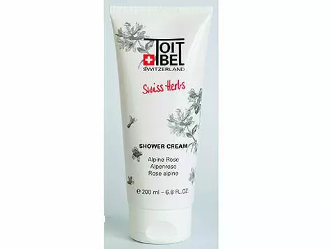 Jiwa gel dengan alpine rose ekstrak herbal Swiss dari titbel.