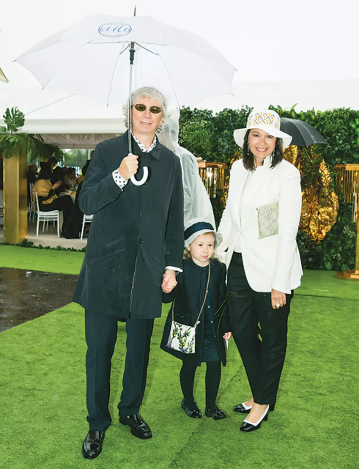 Arkady Ukupnik with his wife and daughter