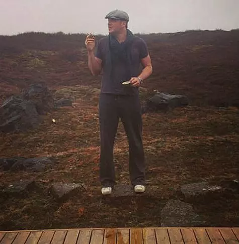 Maxim Vitorgan på Island. Foto: Instagram.com.