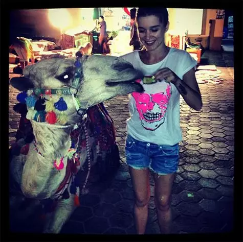 克塞尼亞博登在埃及。照片：Instagram.com。