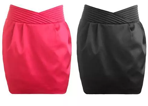 პირდაპირი კალთები შეიძლება შეიცვალოს Trapezes ან CoPoon Skirt