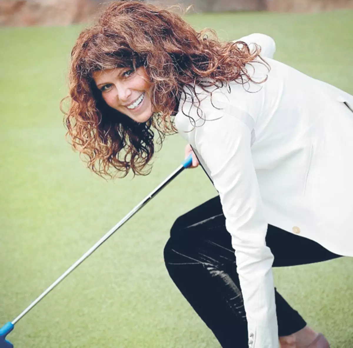 Regina Mänte sempre levou un estilo de vida activo. Recentemente, a actriz estaba fascinada polo golf