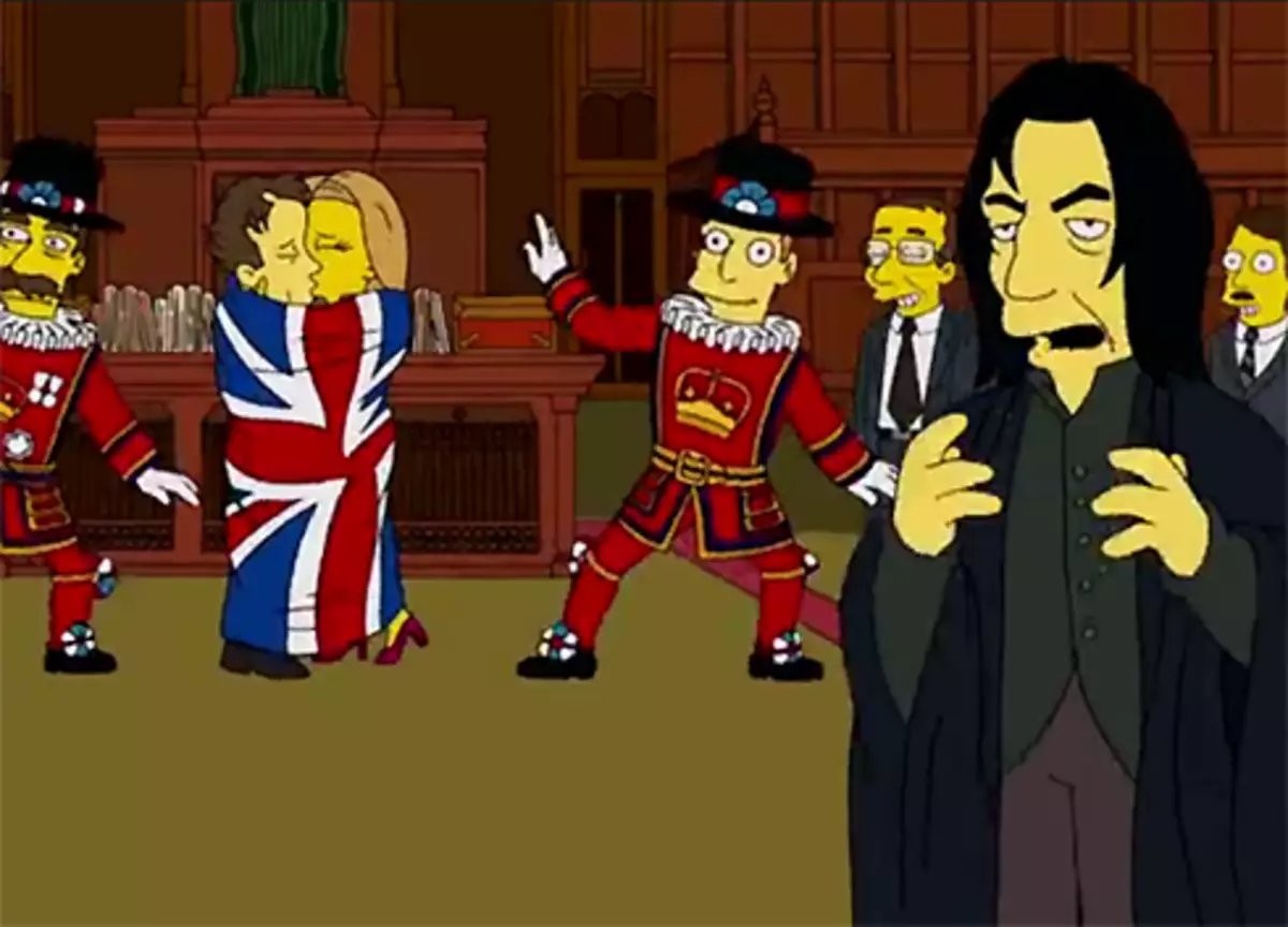 "Simpsons" -sarja, joka ampui kolme vuotta sitten, tuli kunnianosoitus muisti David Bowie ja Alan Rickman