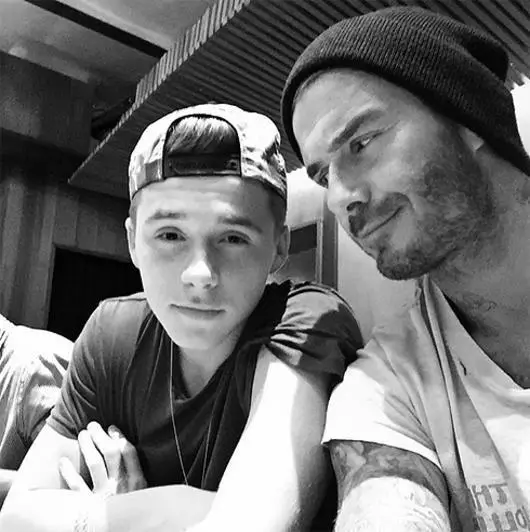 David Beckham est venu avec son fils