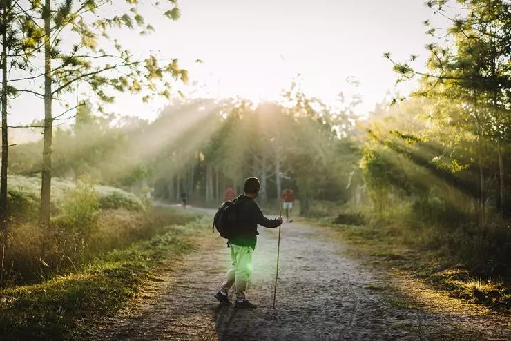 Scandinavisch wandelen is handig voor mensen in de leeftijd