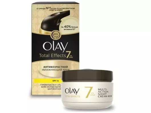 Նոր Olay Total Effects 7-ը 1-ում. 1-ին 1 * 1-ին `տարիքին առնչվող փոփոխությունների դեմ պայքարի համար