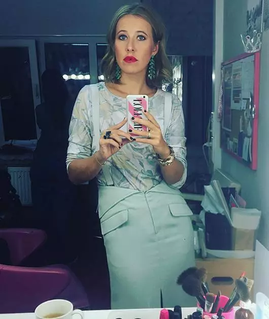 Ksenia Sobchak dahshat filmida turdi