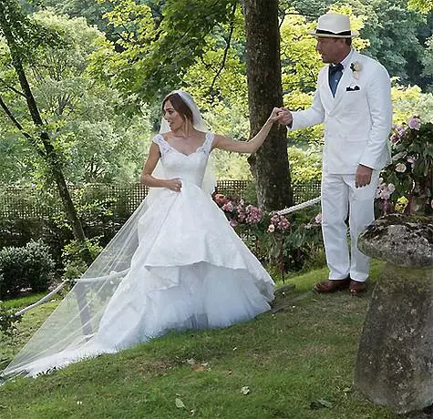 Svadba chlapa Richie a Jackie Einsley sa konala v prímestskom panstve novomanželov v kraji Wiltshire (Anglicko). Foto: Instagram.com/guyritchie.