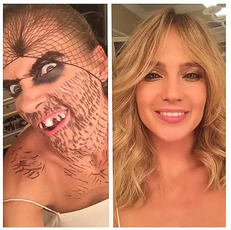 Parantos ngantunkeun makeup anu dahsyat, Natasha nyobian nunjukkeun yén hal utama dina manusa mangrupikeun kaéndahan batin. Poto: Instagram.com/chistyakova_orionova.