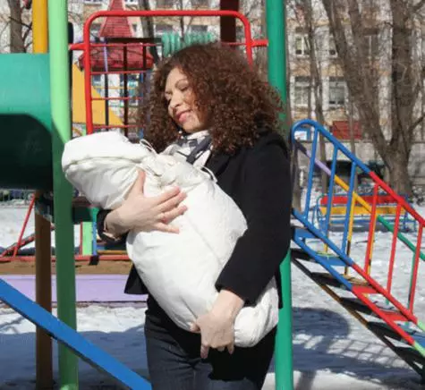 Natalia Glukhova blev en mamma för andra gången. .