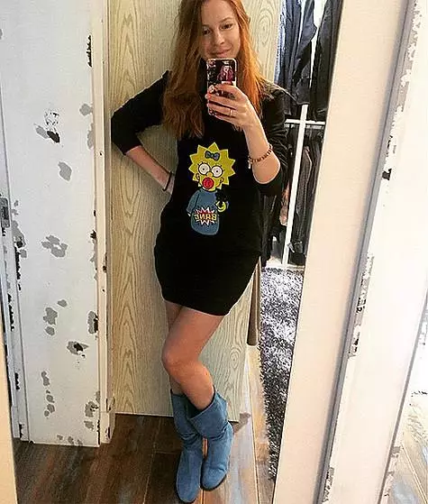 Natalia Podolskaya nopeasti tuli muodossa synnytyksen jälkeen. Kuva: Instagram.com/nataliapodolskaya.