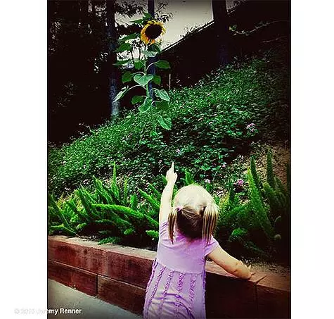 Tütar Jeremy Renner. Foto: twitter.com/@renner4real.