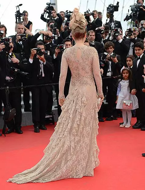 Lena Lenin no festival de cinema de Cannes. .