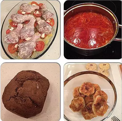 Lera Kudryavtseva Rádově ráda svá manžela domácí jídlo. Foto: Instagram.com.