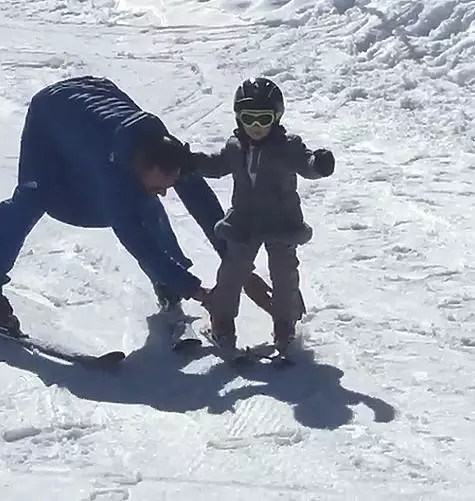 Victoria Bonya nam dochter naar Courchevel 41607_2