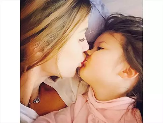 Vika Bonya celebrates three years of his daughter