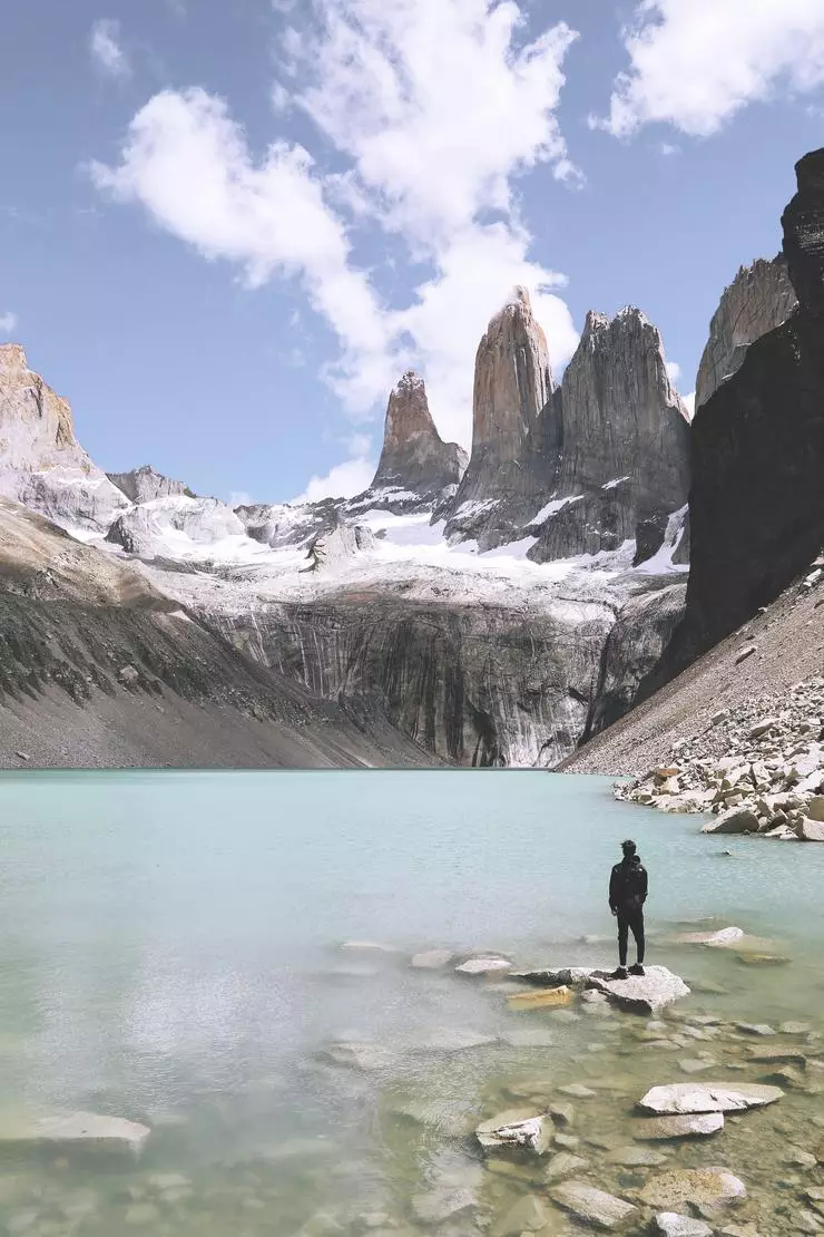 Jalan ke Torres Torres-del Pine yang terkenal memerlukan ketahanan fizikal