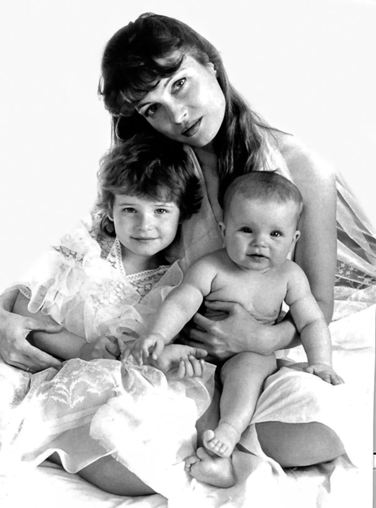 Anna cu mama Alla și sora mai mică Alexandra