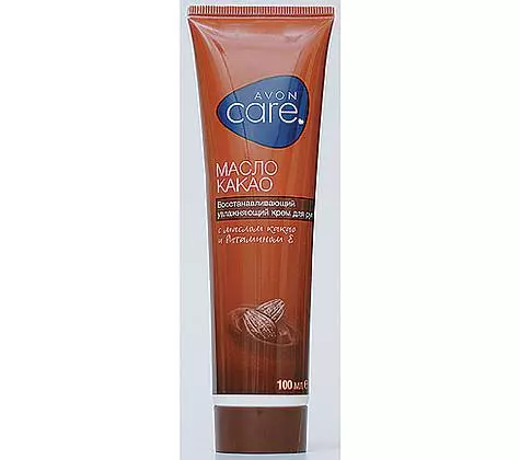 Ripristino della crema idratante per le mani con olio di cacao e vitamina E da Avon. .