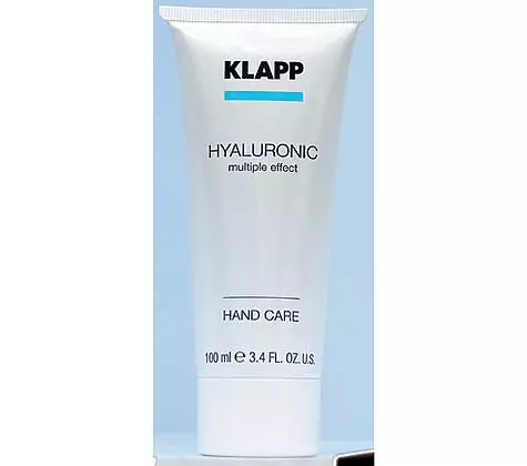 Hyaluronic hand cream cream mula sa Klapp. .