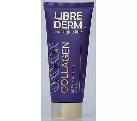 Uachtar collagen le haghaidh lámha ó librederm. .