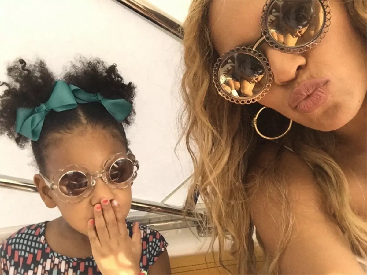 Beyonce og ja zi hæve datteren blå