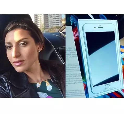 Singer Jasmine iPhone 6 tau muab tus txiv. Yees duab: Instagram.com.