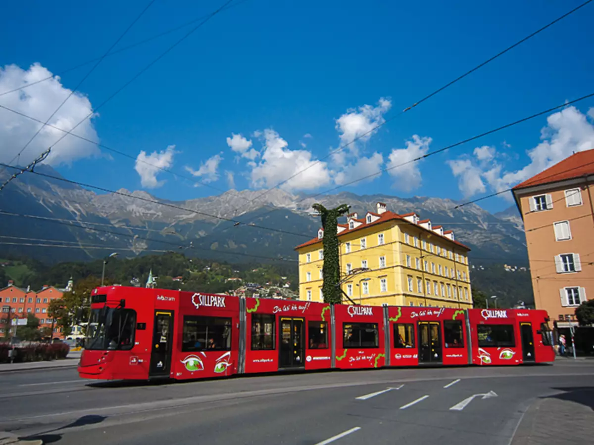 Trams in Innsbruck verschenen in 1889