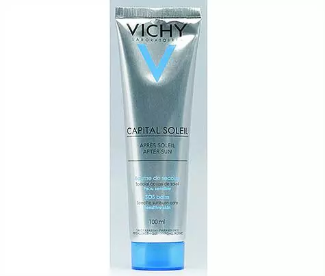 Balm לשיקום תאי העור במהלך שרטת סאני הון Soleil מ vichy. .