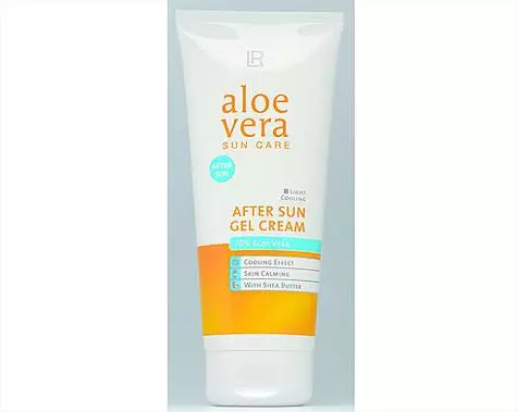 Gel krem ​​piştî tavê aloe vera ji lr. .