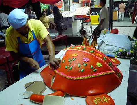 Hungry hajuvesifestivaalin symboli - punainen kilpikonna, makea ja maukas.