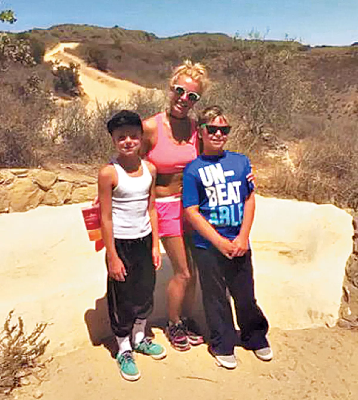 Britney Spears met zonen