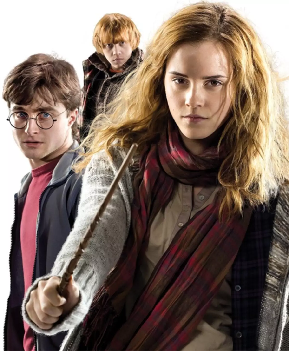 Emma Watson, Daniel Radcliffe as Rupert Grien en bleau yn primêr Wizards fan Harry Potter