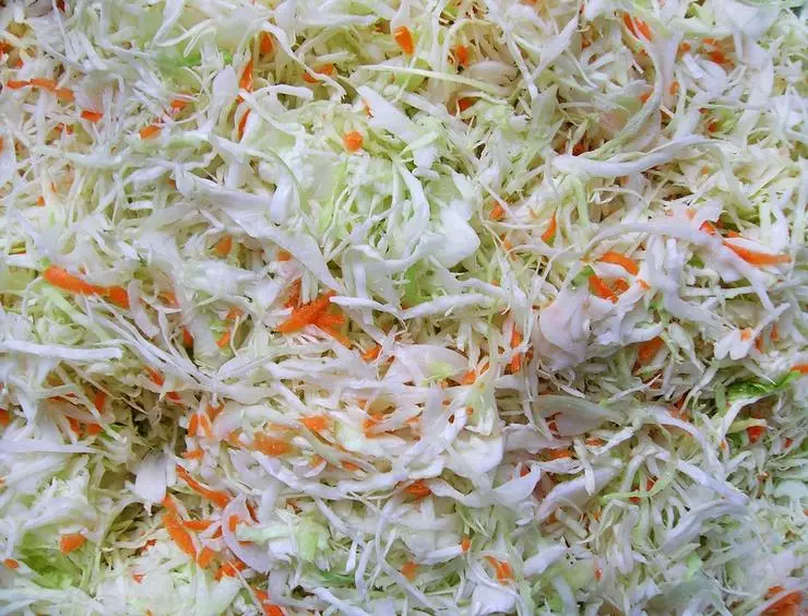 Cabbage and carrots - the simplest salad