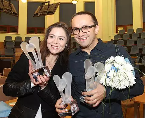 Elena Lyadov con Andrei Zvyagintsev. Foto: Gennady Avramenko.